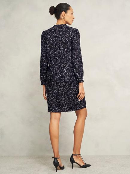 Hobbs Leanna Tunic Dress, Black/Multi - view 2, Black/Multi
