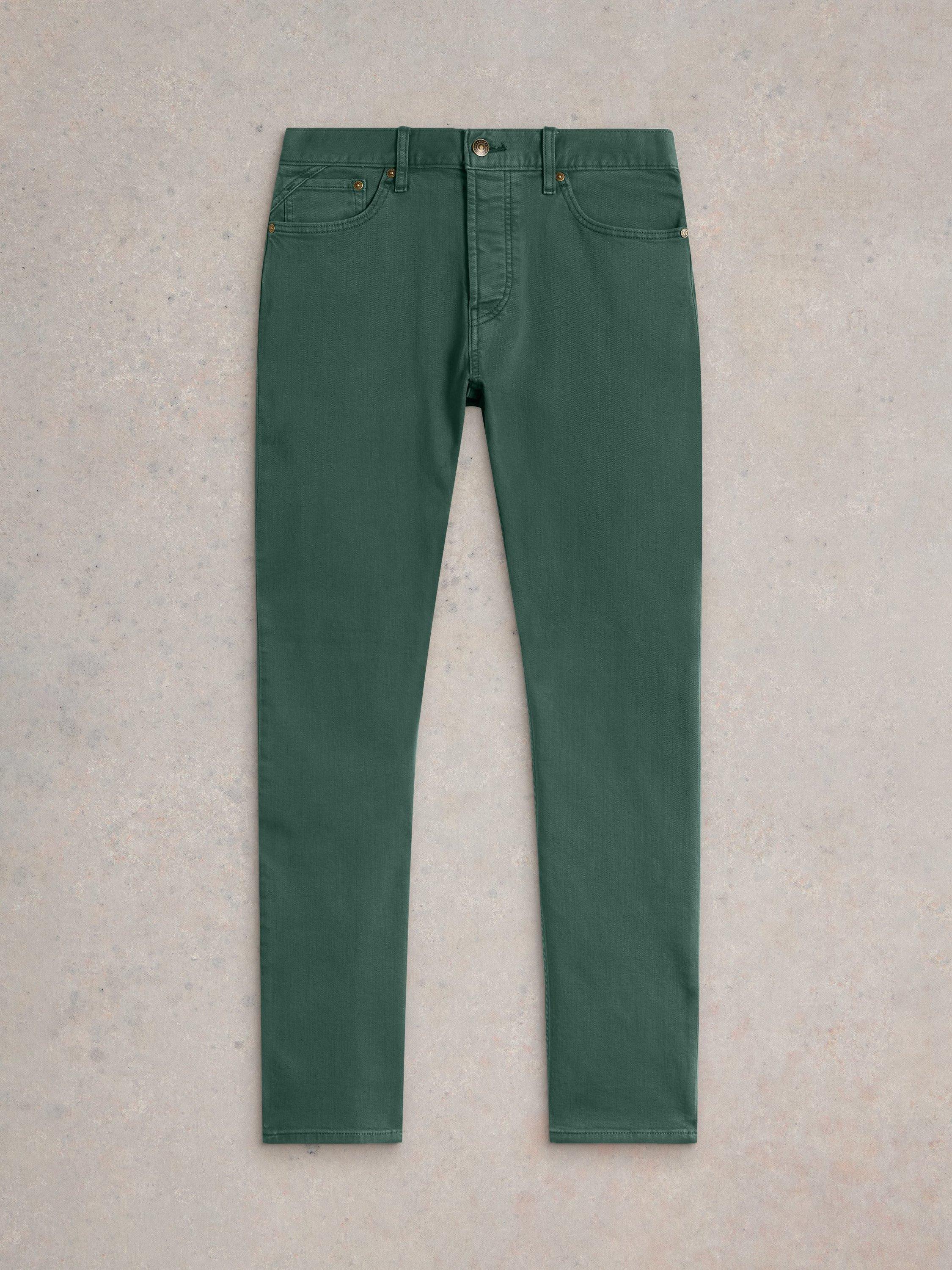 Product image 5 of 6, which shows White Stuff Eastwood Slim Fit Jeans, Dark Green, 32R