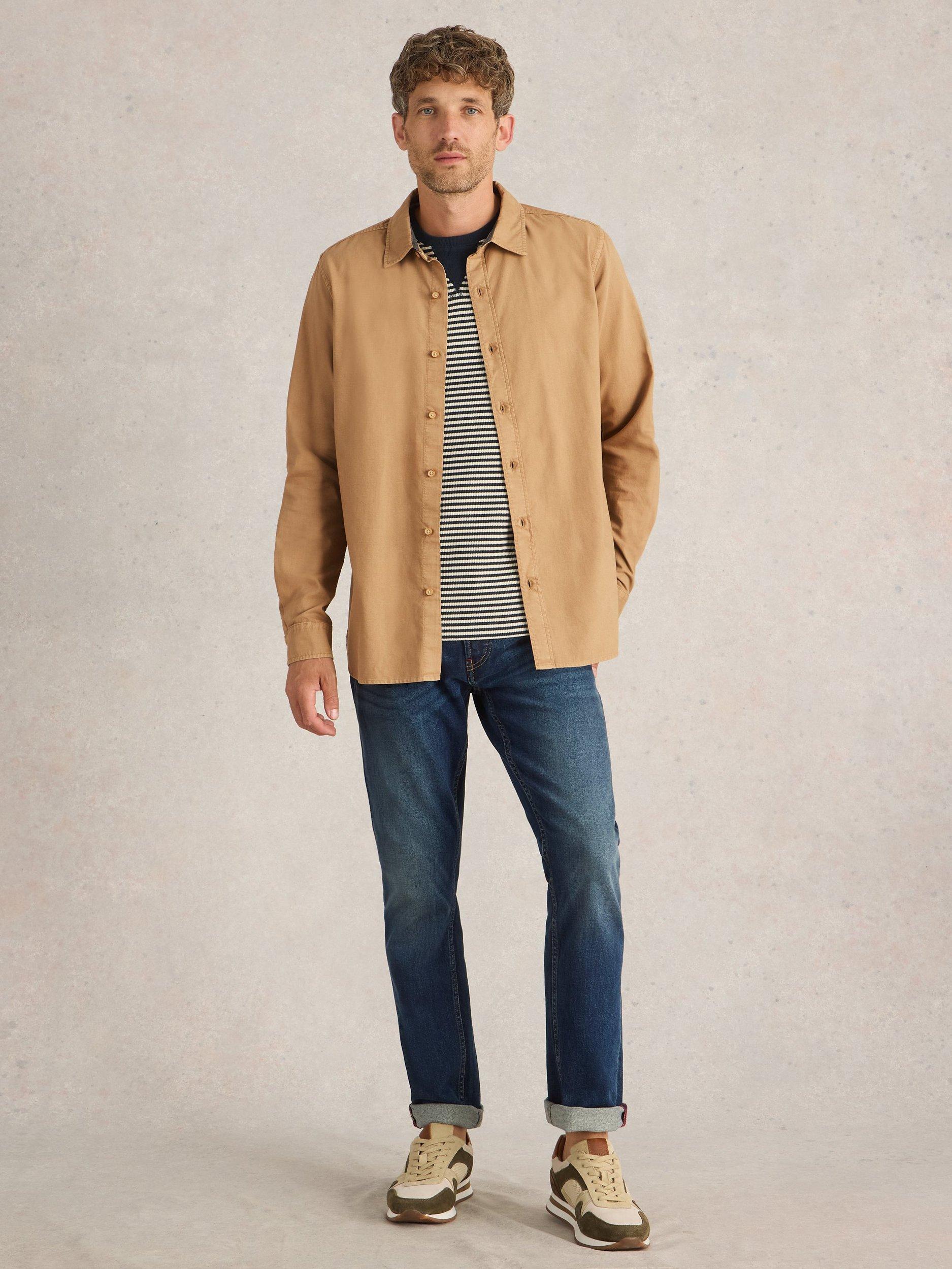 White Stuff Bruton Shirt, Light Tan