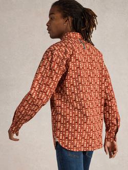 White Stuff Espresso Shirt, Orange/Multi - view 2, Orange/Multi