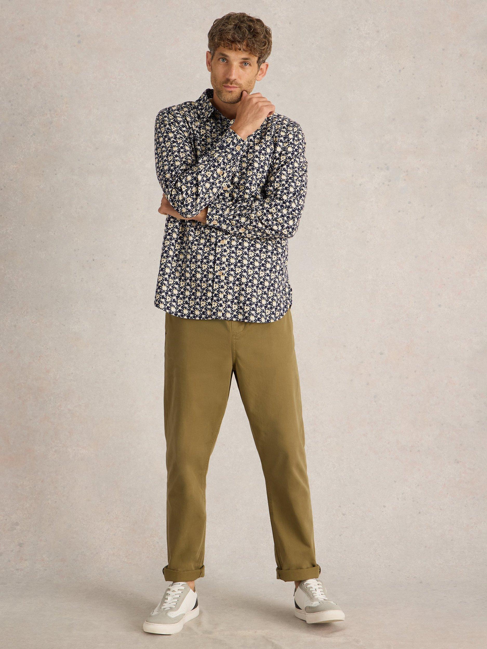 Product image 1 of 6, which shows White Stuff Fuji Shirt, Navy/Multi, S
