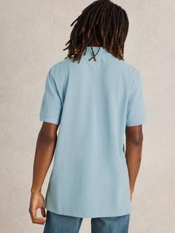 White Stuff Utility Polo Shirt - view 2, Dusk Blue