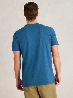 White Stuff Abersoch Cotton Classic Fit Tee - view 2, Indigo Blue