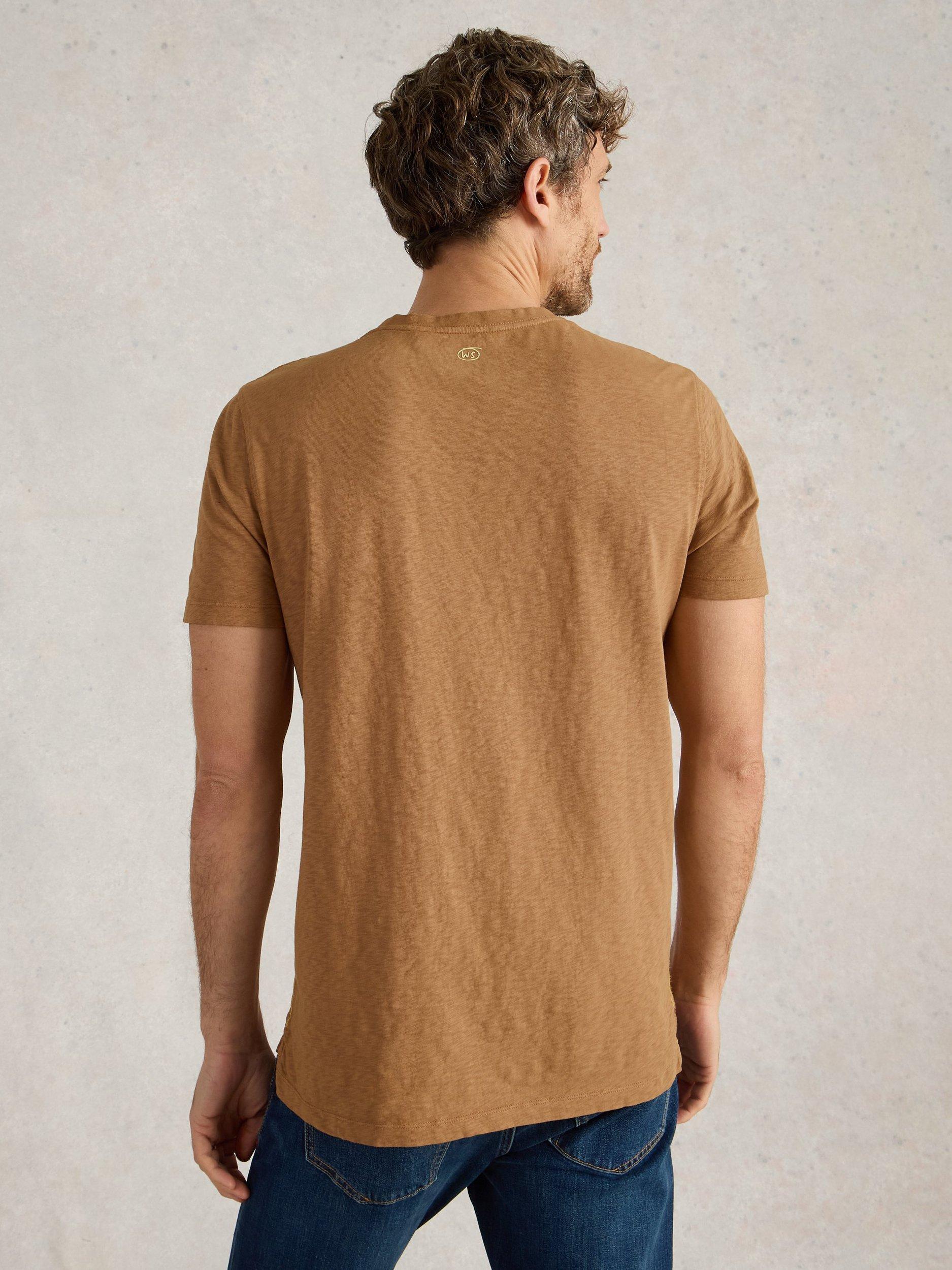 Product image 2 of 6, which shows White Stuff Abersoch Cotton Classic Fit Tee, Light Tan, XXL