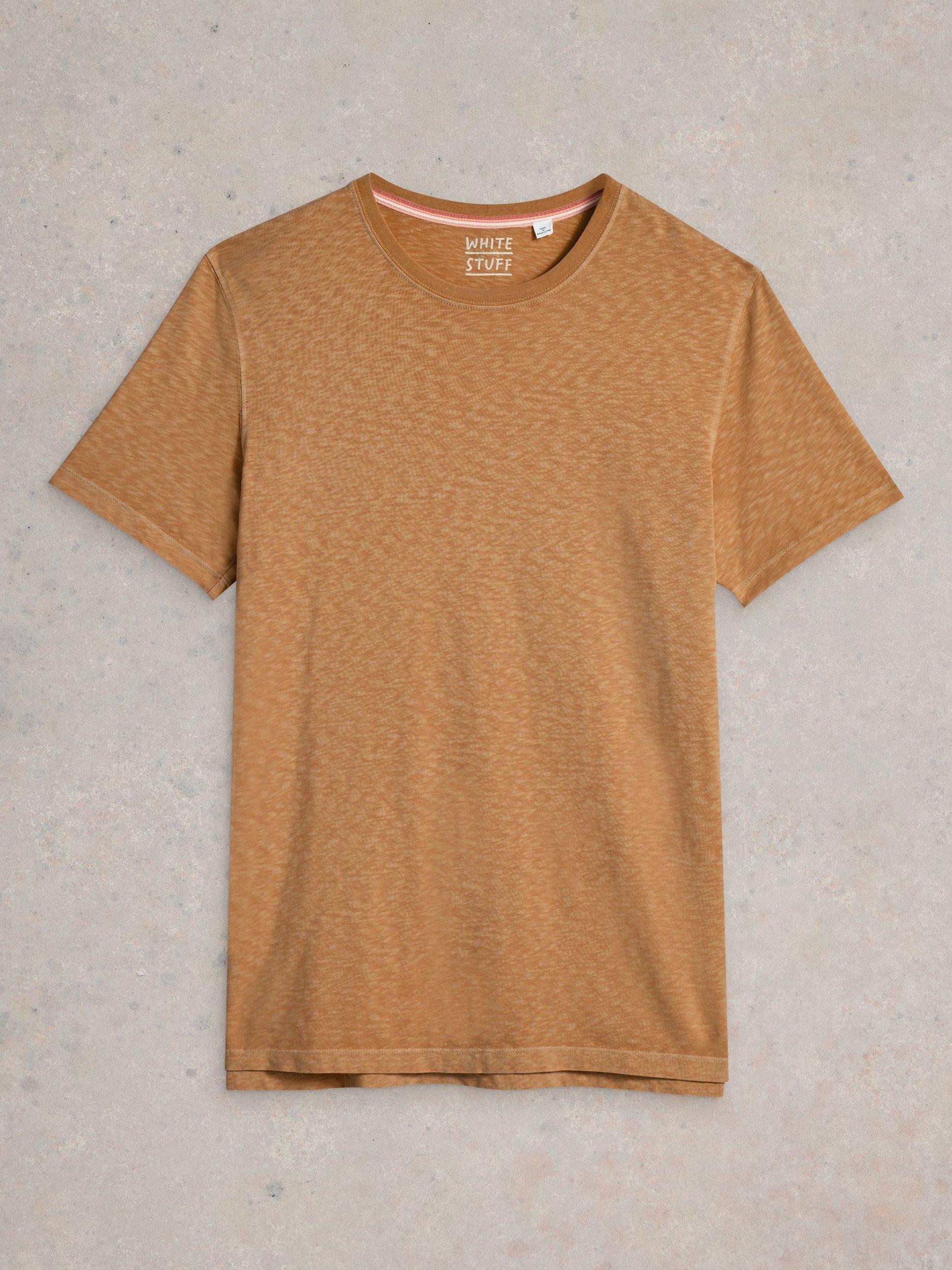 Product image 5 of 6, which shows White Stuff Abersoch Cotton Classic Fit Tee, Light Tan, XXL