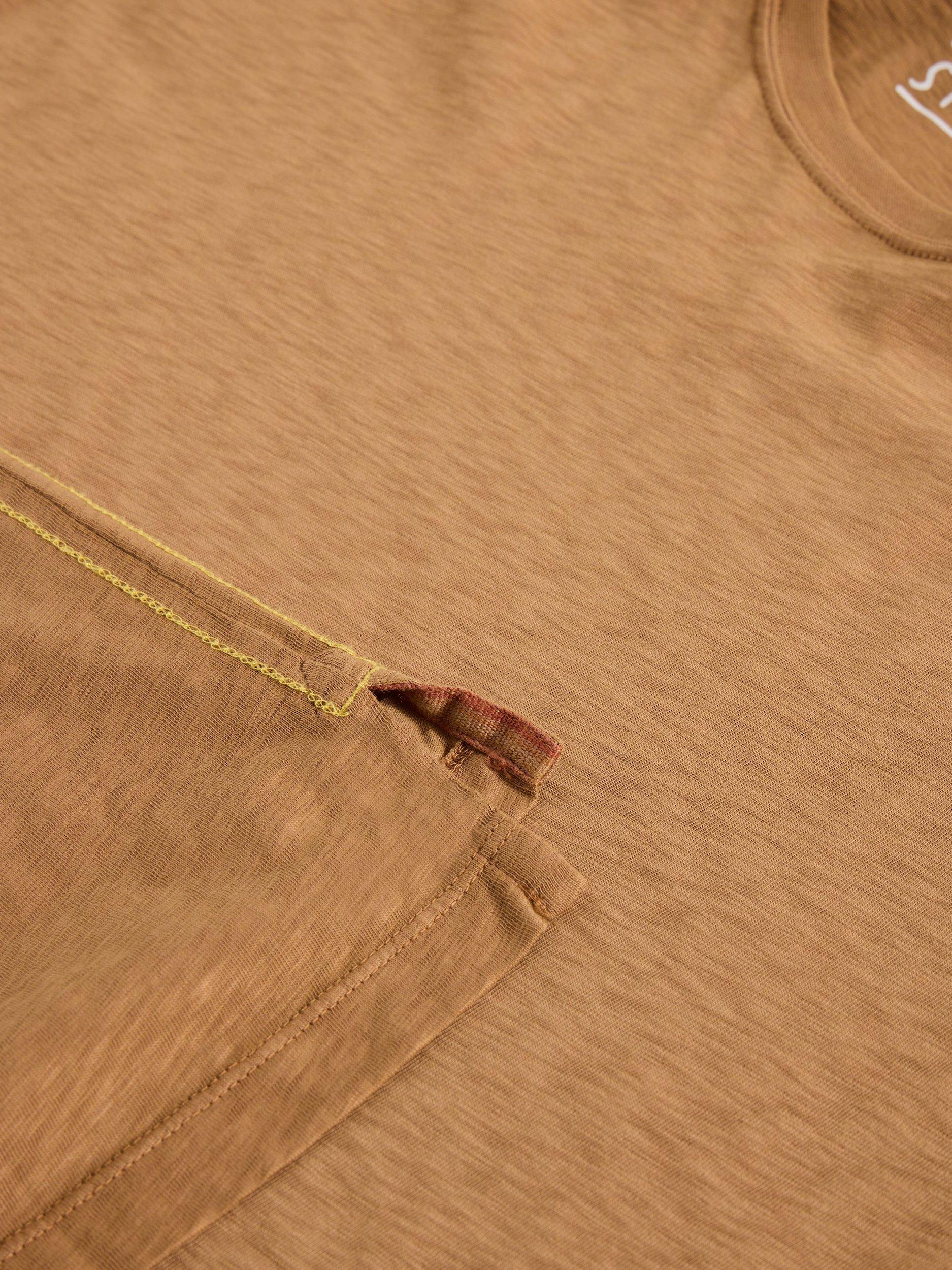 Product image 6 of 6, which shows White Stuff Abersoch Cotton Classic Fit Tee, Light Tan, XXL