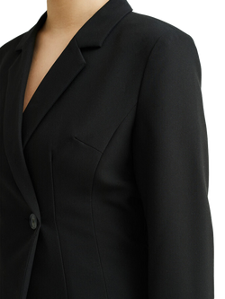 A-VIEW Kelly Longline Blazer - view 2, Black
