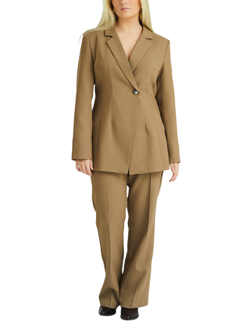 Product image 1 of 4, which shows A-VIEW Kelly Longline Blazer, Brown, 16