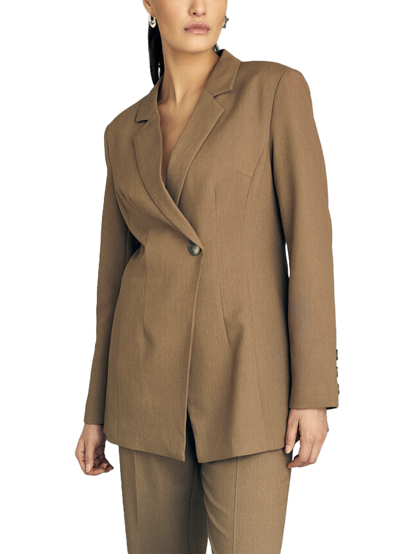 Product image 2 of 4, which shows A-VIEW Kelly Longline Blazer, Brown, 16