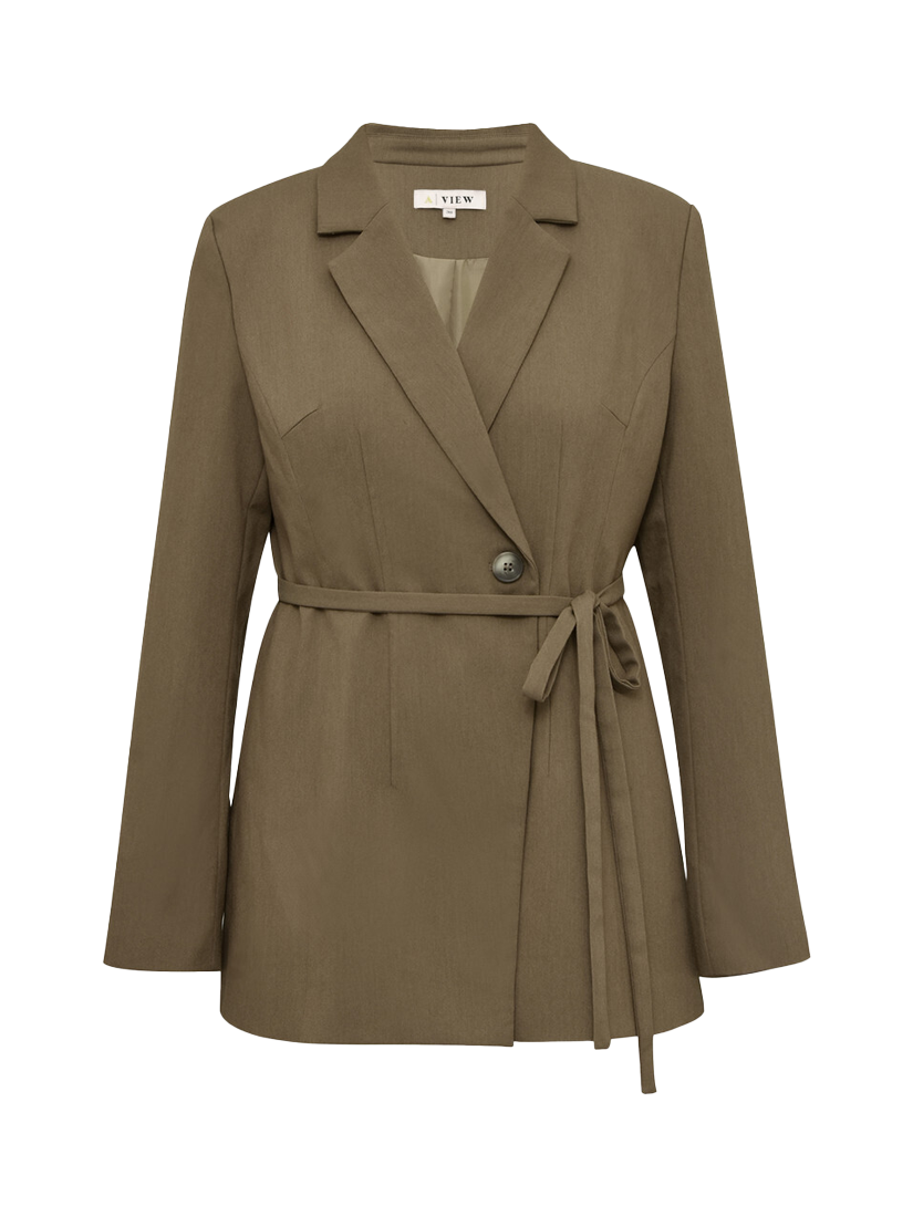 Product image 3 of 4, which shows A-VIEW Kelly Longline Blazer, Brown, 16