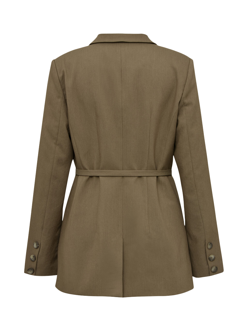 Product image 4 of 4, which shows A-VIEW Kelly Longline Blazer, Brown, 16