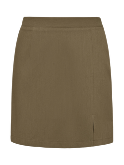 A-VIEW Annali Side Slit Skirt - view 2, Light Brown