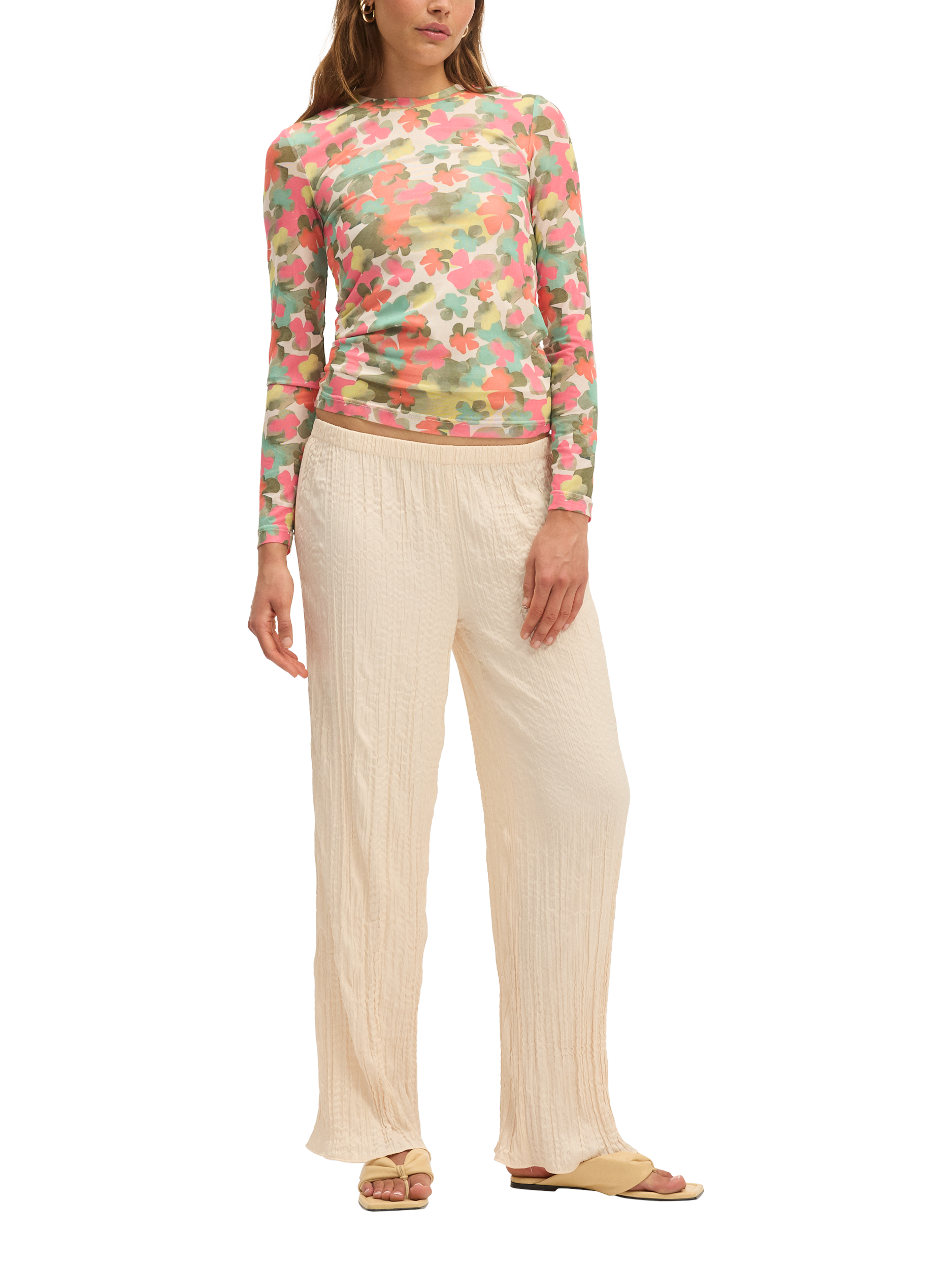 Product image 2 of 5, which shows SUMMERY Copenhagen Emilia Floral Long Sleeve Top, Multi, S