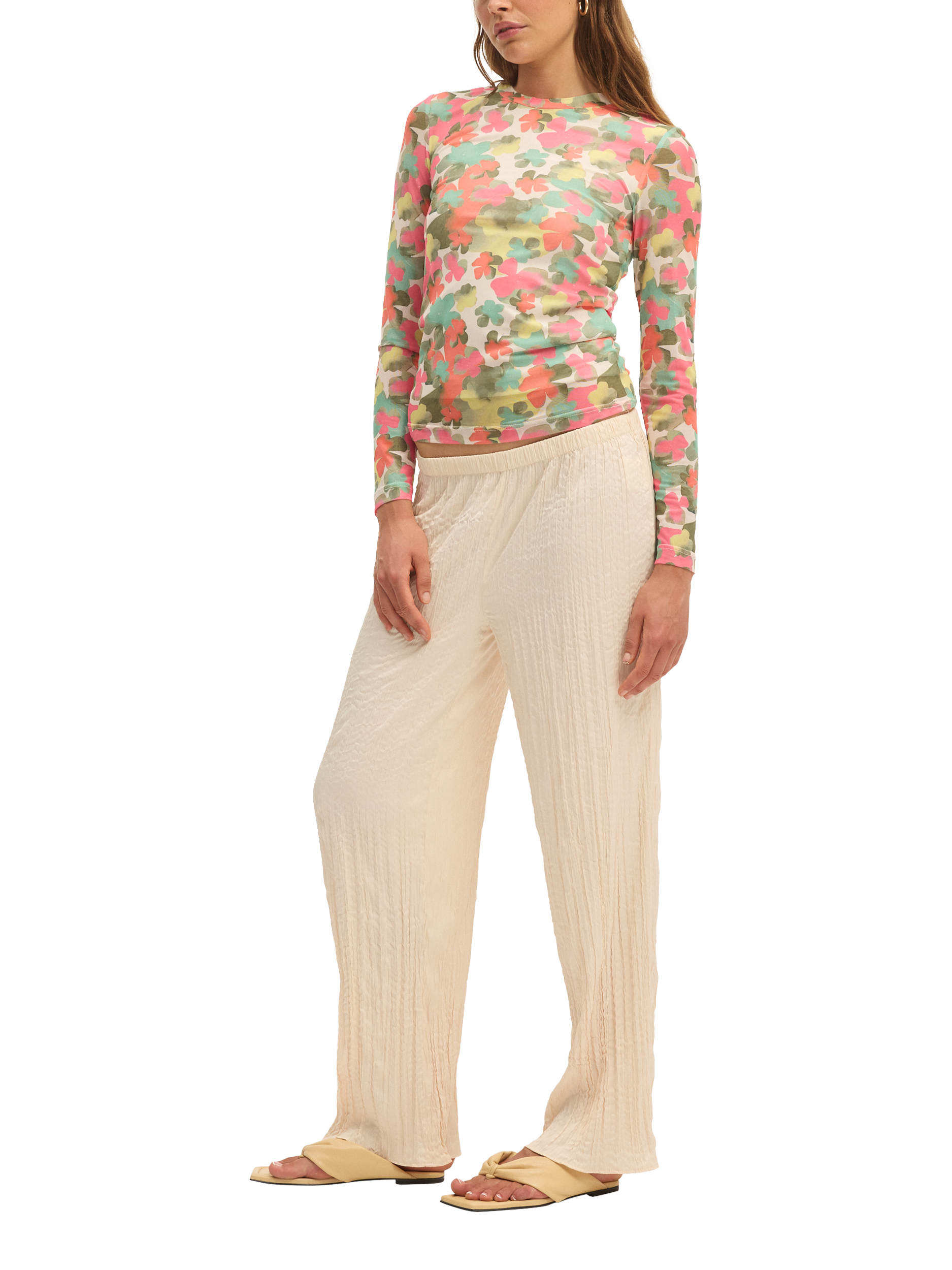 Product image 4 of 5, which shows SUMMERY Copenhagen Emilia Floral Long Sleeve Top, Multi, S