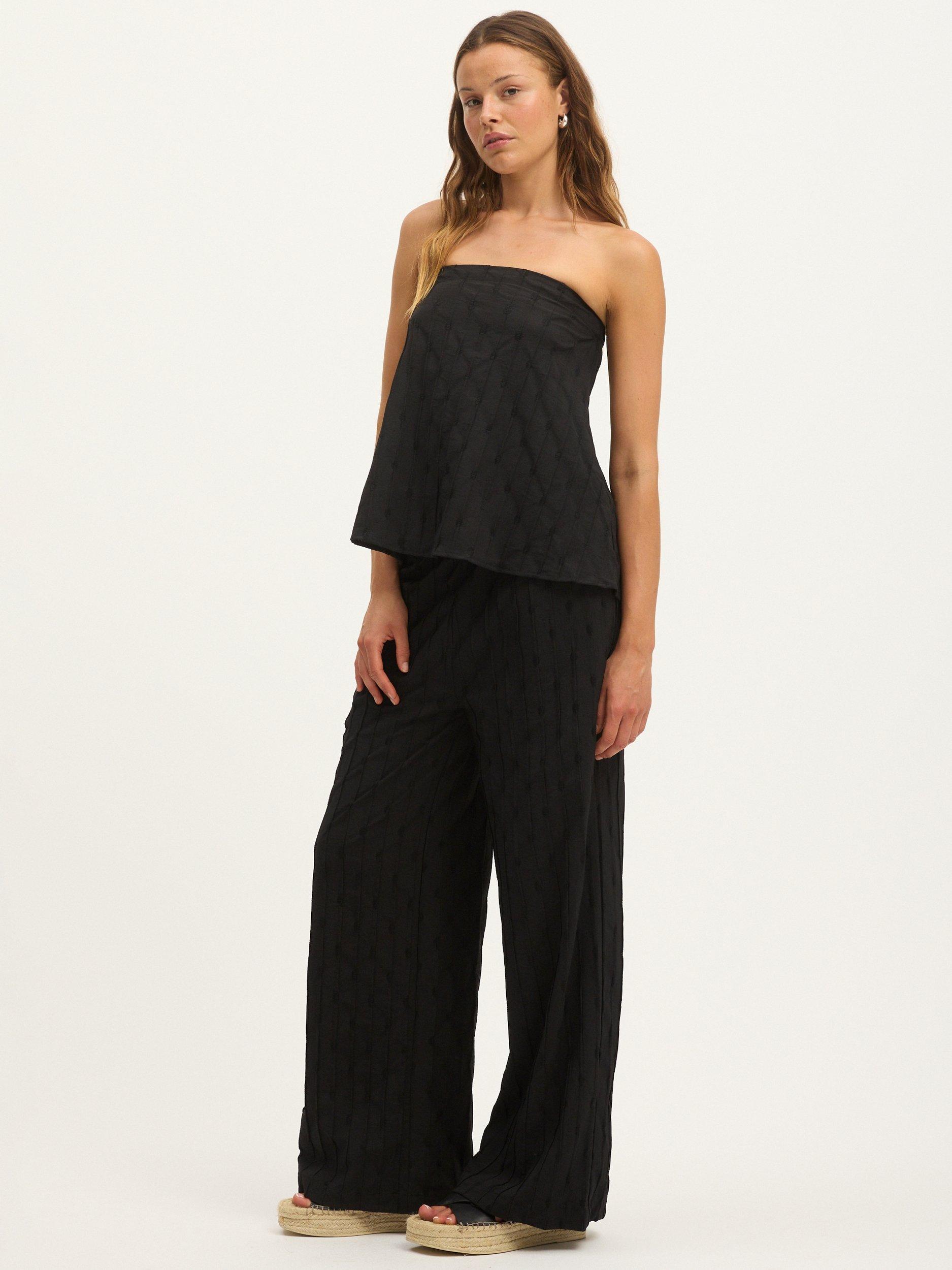 Product image 3 of 3, which shows SUMMERY Copenhagen Silvia Strapless Top, Black, XS