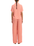 SUMMERY Copenhagen Avery Wavy Stripe Trousers, Pink/White