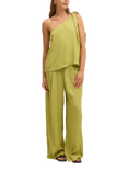 SUMMERY Copenhagen Avery Wide Leg Trousers, Light Green