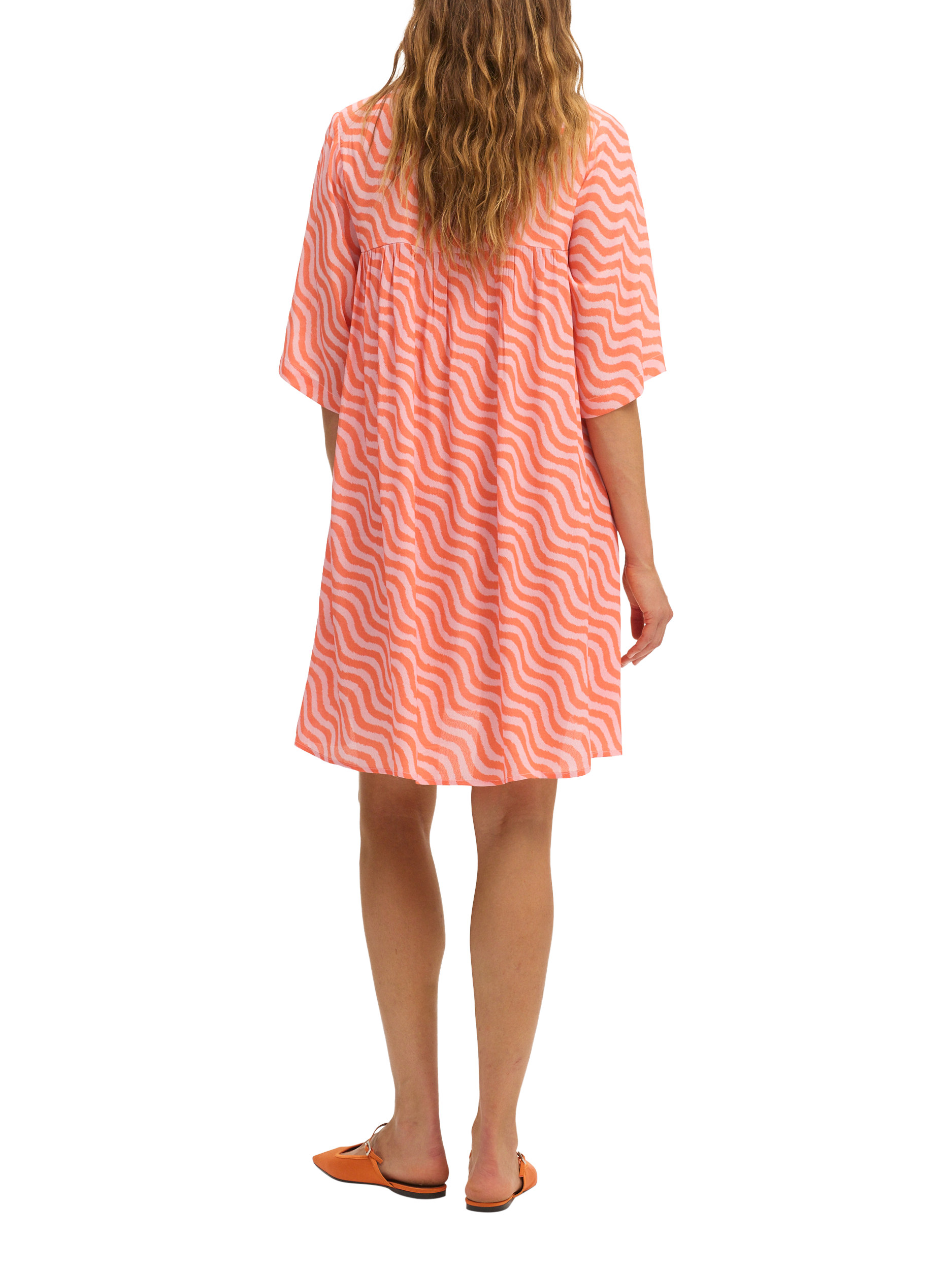 Product image 3 of 3, which shows SUMMERY Copenhagen Carol Geometric Mini Dress, Camellia 652, XS