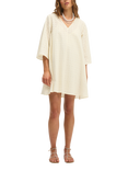 SUMMERY Copenhagen Lisa Smock Mini Dress, Whisper White 464