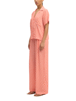 SUMMERY Copenhagen Carol Geometric Shirt, Camellia 652 - view 2, Camellia 652