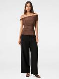 Forever New Mia Twist Shoulder Top, Bronze