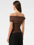 Forever New Mia Twist Shoulder Top, Bronze
