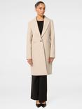 Forever New Petite Bonnie Longline Coatigan, Oatmeal Marle, Oatmeal Marle
