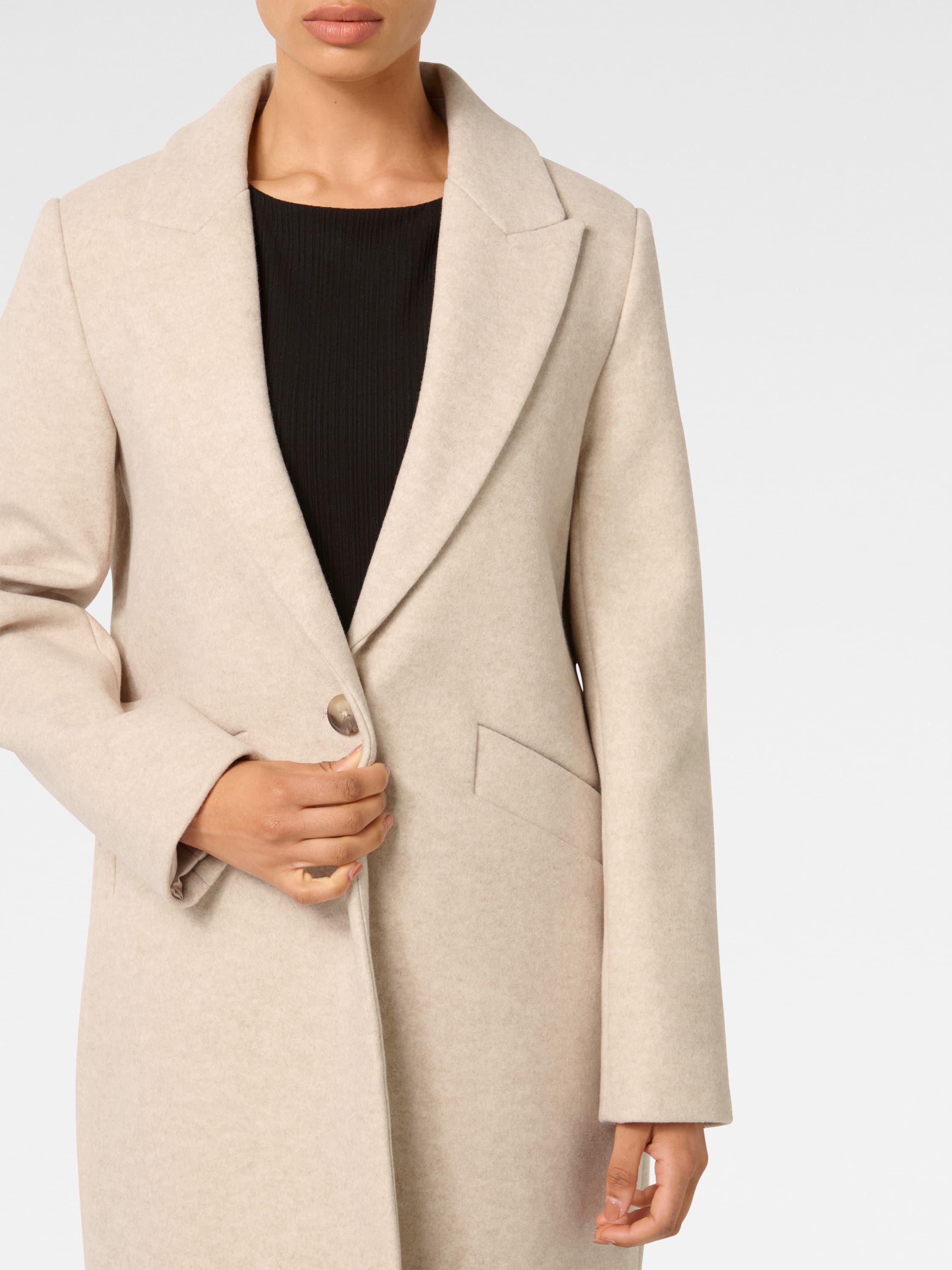 Product image 4 of 5, which shows Forever New Petite Bonnie Longline Coatigan, Oatmeal Marle, 4