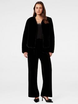Forever New Lana Faux Fur Coat, Black, Black
