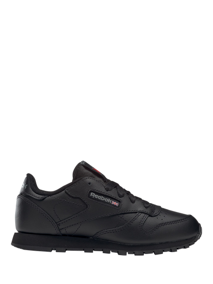 Reebok Kids' Classic Leather Trainers, Black, Black