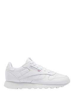 Reebok Kids' Classic Leather Trainers, White, White