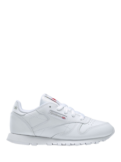 Reebok Kids' Classic Leather Trainers, White, White