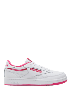 Reebok Kids' Club C Revenge Trainers, White/Pink, White/Pink