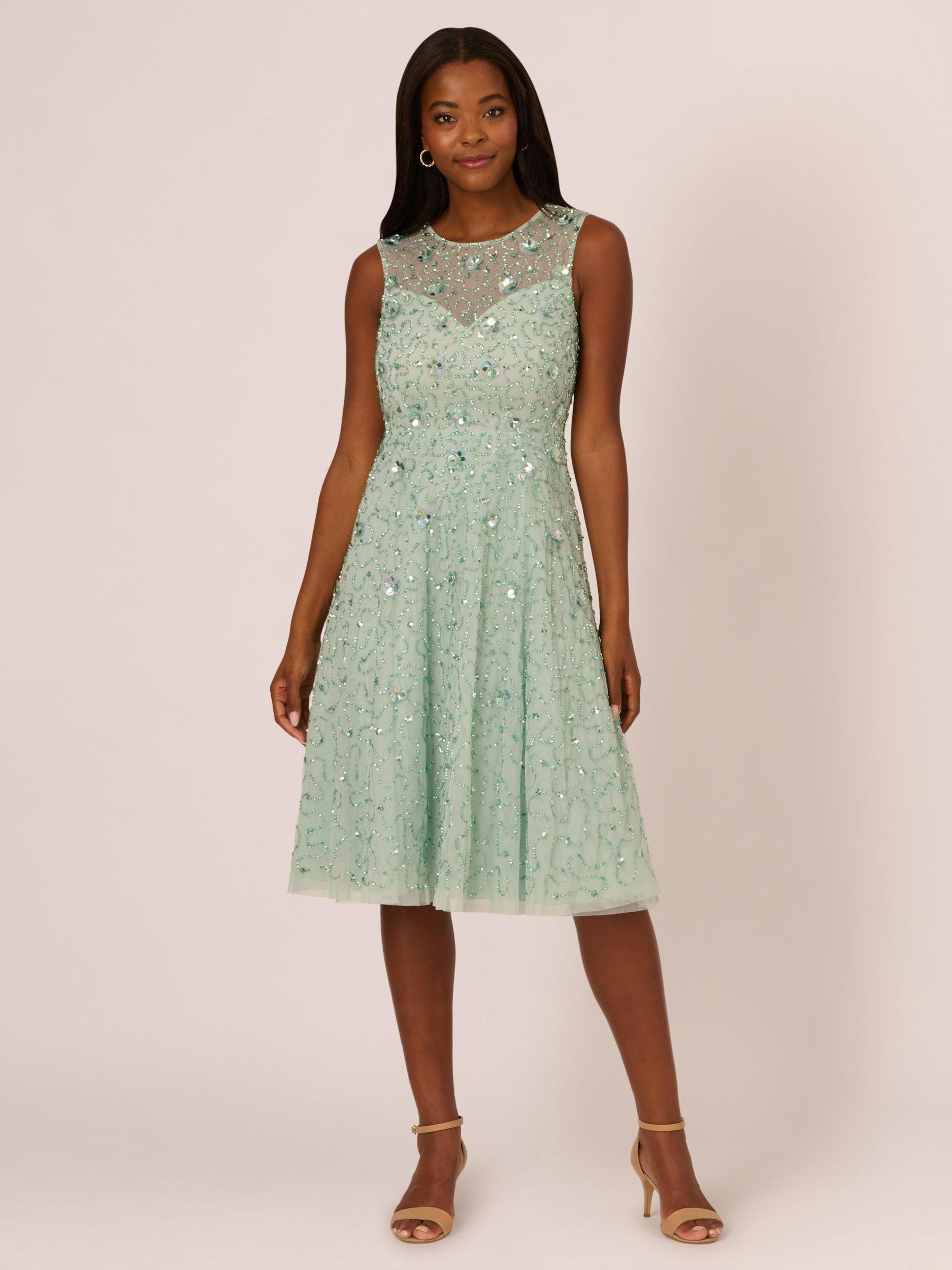 Mesh beaded dress hot sale