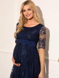 Tiffany Rose Esther Lace Maternity & Nursing Dress, Midnight Blue