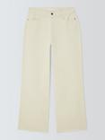 John Lewis ANYDAY Mid Rise Wide Leg Jeans, Ecru