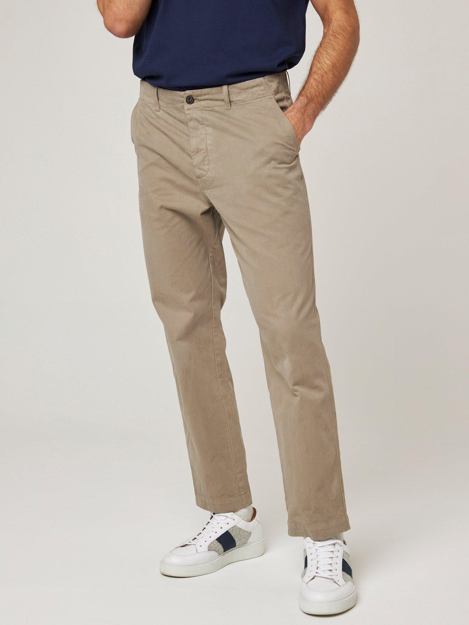 Product image 1 of 6, which shows Peregrine Straight Fit Ashton Chinos, Putty, S