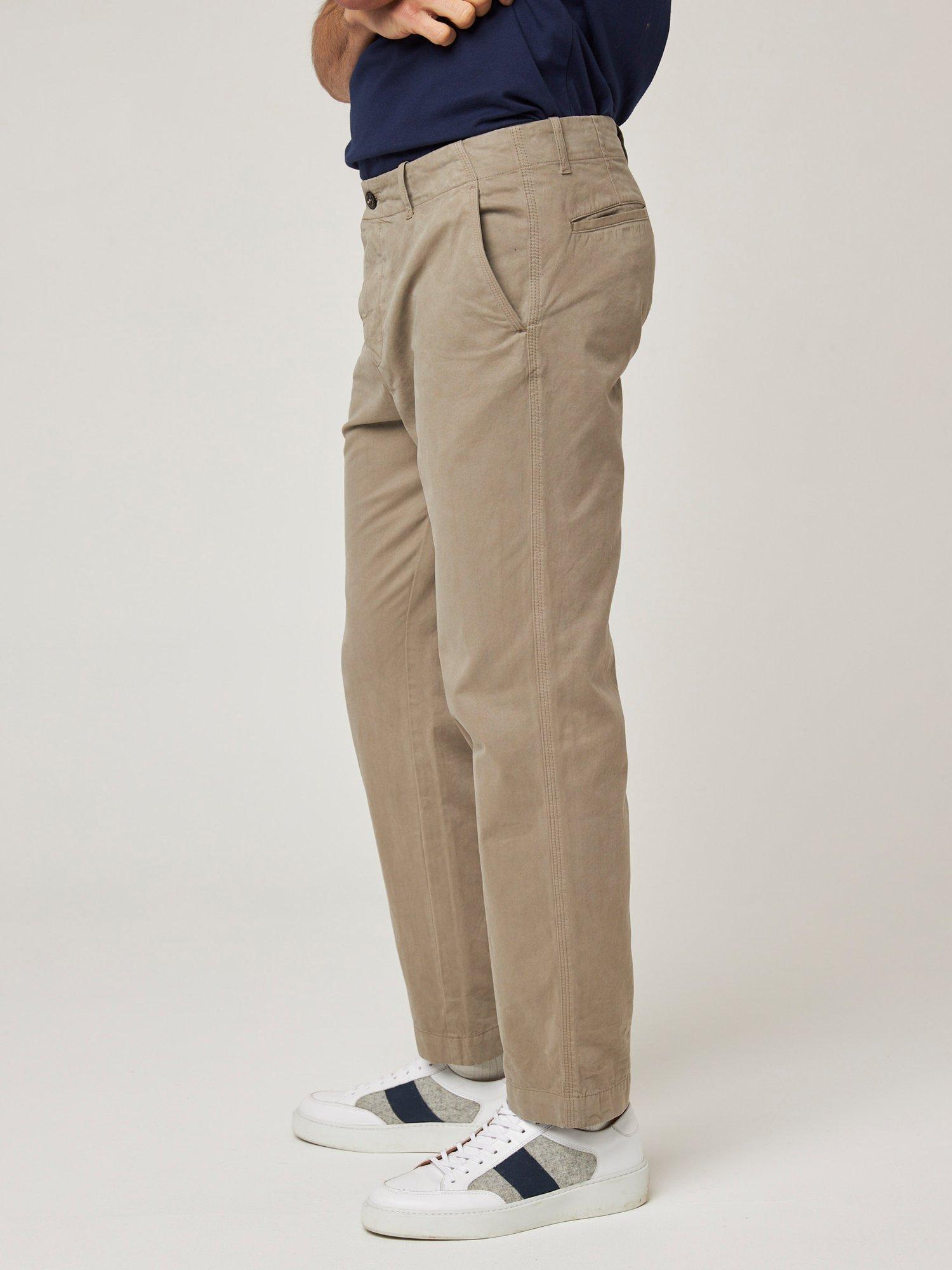 Product image 4 of 6, which shows Peregrine Straight Fit Ashton Chinos, Putty, S