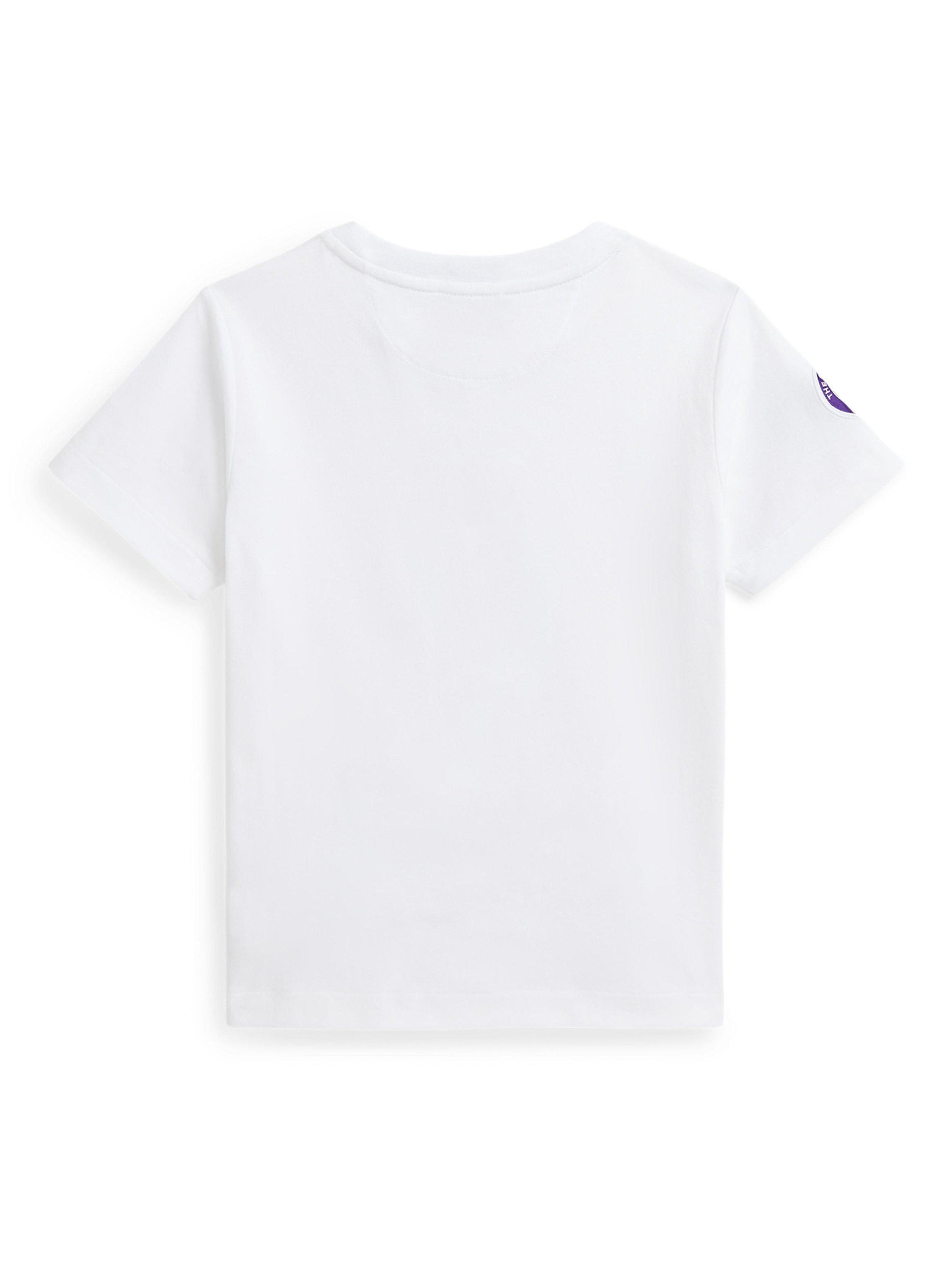 Product image 2 of 2, which shows Ralph Lauren Polo Ralph Lauren Kids' Wimbledon Bear T-Shirt, Ceramic White, 2 years
