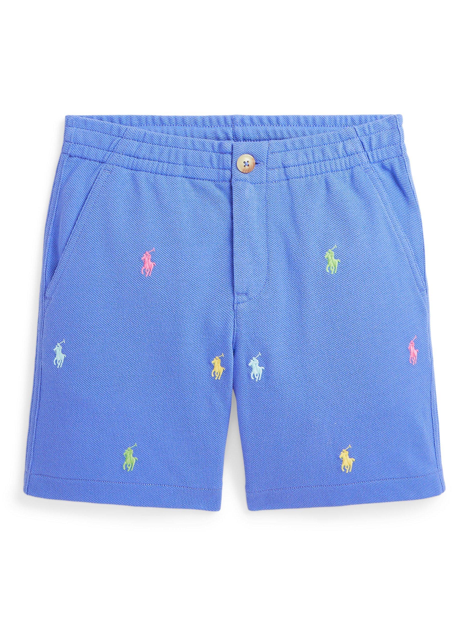 Polo Ralph Lauren Kids' Prepster Pony Cotton Mesh Shorts, Scottsdale Blue