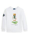 Polo Ralph Lauren Kids' Wimbledon Polo Bear Sweatshirt, Ceramic White