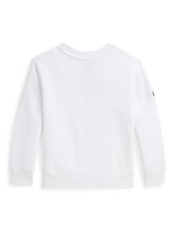 Polo Ralph Lauren Kids' Wimbledon Polo Bear Sweatshirt, Ceramic White - view 2, Ceramic White