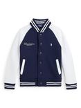 Polo Ralph Lauren Kids' Wimbledon Varsity Jacket, Refined Navy