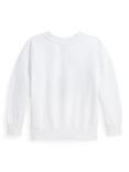 Polo Ralph Lauren Kids' Wimbledon Tennis Crest Sweatshirt, Ceramic White