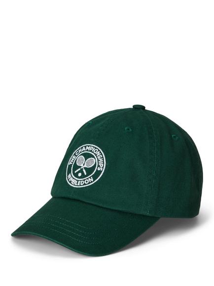 Polo Ralph Lauren Kids' Wimbledon Logo Sports Cap, Vintage Pine, Vintage Pine
