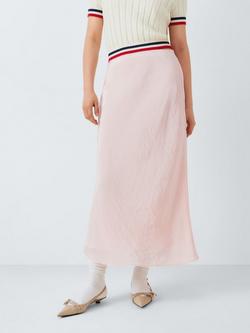 John Lewis ANYDAY Plain Midaxi Skirt, Pink, Pink