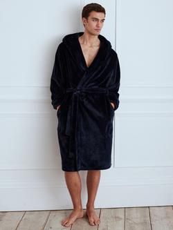 Chelsea Peers Fleece Dressing Gown, Navy