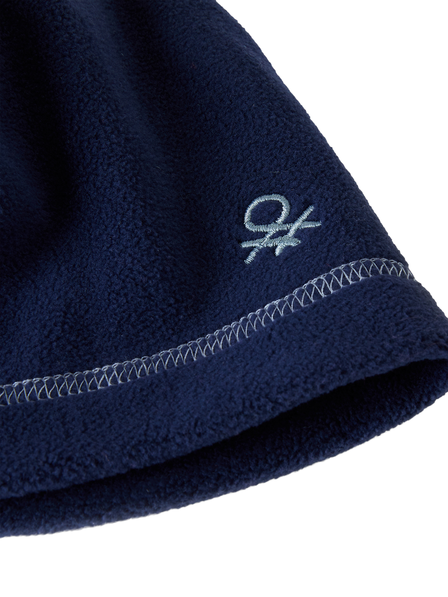 Product image 3 of 3, which shows Benetton Kids' Fleece Logo Beanie Hat, Night Blue, 2-3 years