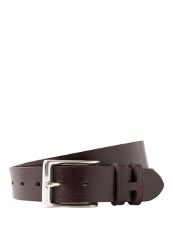 Hackett London Leather Monogram Belt, Brown