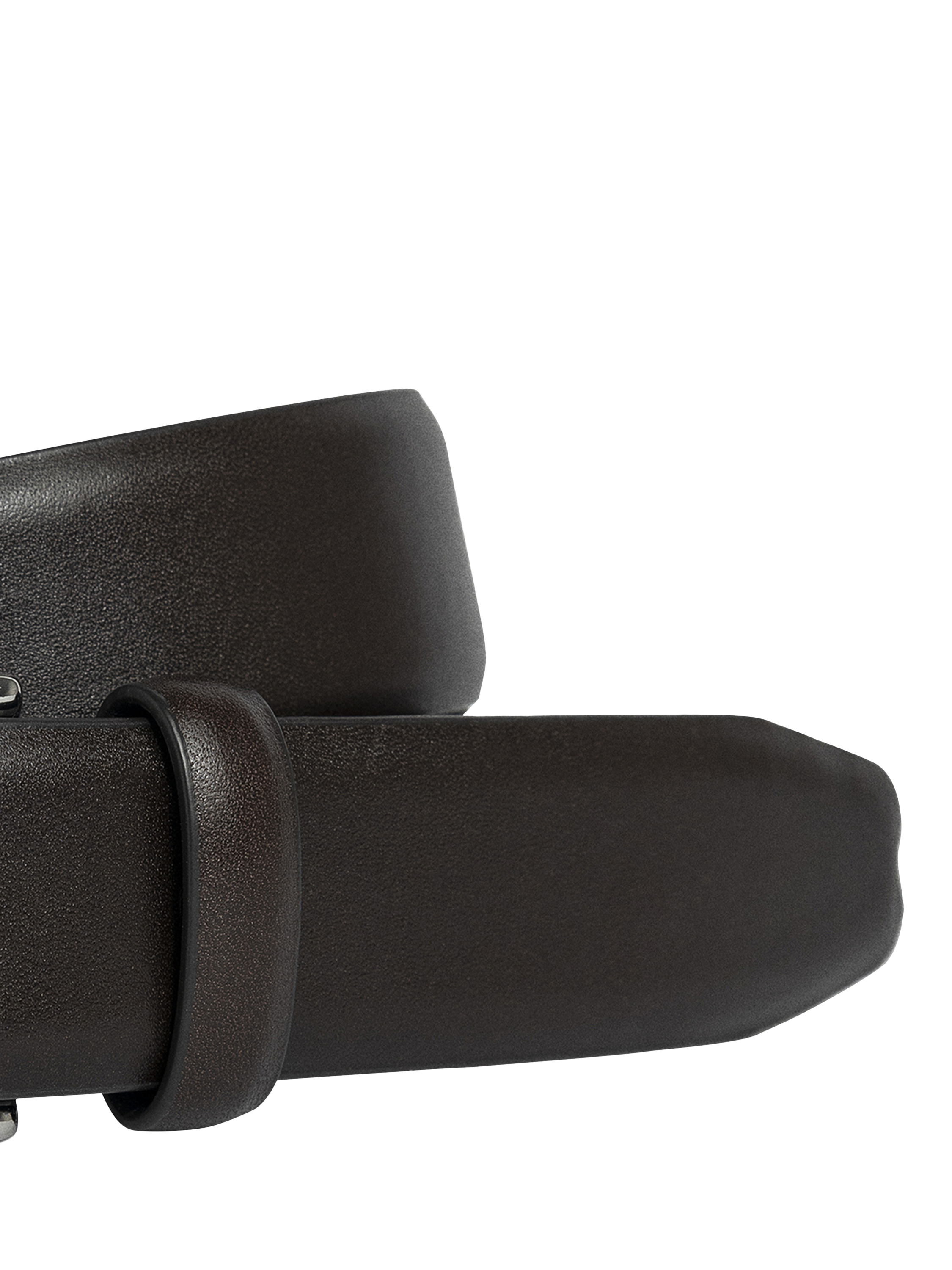 Product image 3 of 4, which shows Hackett London 32mm Leather Belt, Dark Brown, 32